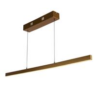 Searchlight Layla LED hanging light, linear, gold, height-adjustable, CCT