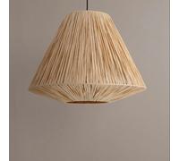 Ceiling light, Grass Rattan Pendant Light with Fixtures Handmade Bamboo Wicker Ceiling Light Hanging Lamp Shade Ceiling Lighting Weave E26/27 for Kitchen Island, Dining Room, Living Room,