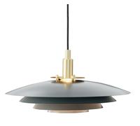 Nordlux Bretagne 38 Indoor Pendant/Ceiling Light Grey Metal, G9 25W with Adjustable Cable-Bedroom, Living Room, Kitchen, Office, Bedside or Study. IP20, Class 2 (Double Insulated)