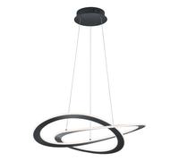 Ceiling Light Grey Oakland LED Pendant Anthracite Trio 321710142