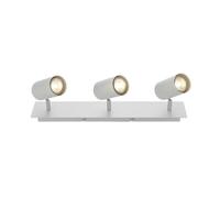 Ceiling Light 'Joffrey' dimmable (Modern) in White Made of Metal for e.g. Living Room & Dining Room (3 Light Sources, GU10) from Lindby | floodlight, Spotlight