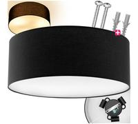 tectake Ceiling Light Circum in Black TECTAKE Black