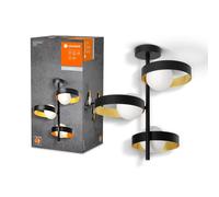 Ceiling Light Lamp Decor Memphis Black/Gold Ø42.5Cm For 3 X G9 LED