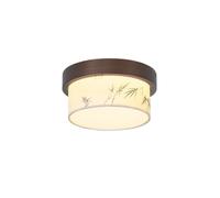 Ceiling Light Medieval Style Retro Art Decorative Lamp Fabric Printed Entrance Hall Balcony Ceiling