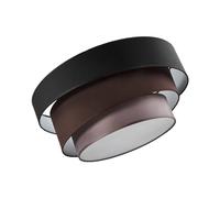 Ceiling Light 'Melia' dimmable (Modern) in Black Made of Textile (3 Light Sources, E27, A++) from Lindby | Ceiling lamp, lamp