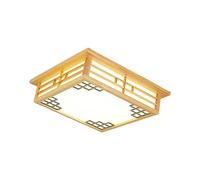 Ceiling Light Mid Century Light Fixtures Ceiling Lighting Fixture Japanese Style Wooden Square Ceiling Light Creative Solid Wood LED Ceiling Lamp Flush Mount Loft Close To Ceilin