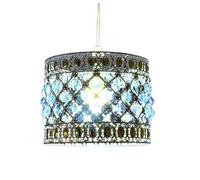 Ceiling Light Shade Moda Chandelier Droplet Acrylic Light Shade Crystal Pendant Bead Lamp Shade for Home Office Bedroom Kitchen Hallway Balcony (Moda Blue)