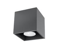 Ceiling Light Modern Aluminium G9 Square Flush Mount Indoor Lamp Matt Black