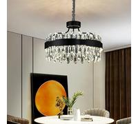 Ceiling Light, Modern Hanging Lamp for Living Room Crystal Chandelier Luxury Over The Dining Table Kitchen Island Pendant Light(D50CM,Neutral Light)
