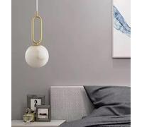 Ceiling Light, Modern Lighting Marble Luxury LED Spanish Natural Alabaster Chandelier All Copper Ddining Room Bedroom Living Bedside Light Lamp(Gold,Warm White_15CM)