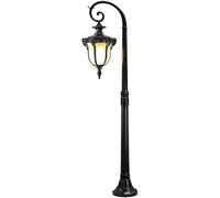 Ceiling Light, Outdoor Lamp Post Light Birdcage Garden Path Landscape Lights Die-Cast Apole + Thick Glass Lampshade Waterproof Pathway Lights for Garden Lawn Yard Street Front Or(B)