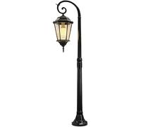 Ceiling Light, Outdoor Lamp Post Light Birdcage Garden Path Landscape Lights Die-Cast Apole + Thick Glass Lampshade Waterproof Pathway Lights for Garden Lawn Yard Street Front Or(G)