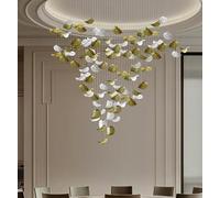 Ceiling Light, Pendant Light Indoor Hotel Lobby Villa Living Room Lighting Stairs Large Project Luxury Ceiling Chandelier(D60CM,White Light)