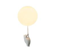 ceiling light pendant White Resin Bear Minimalist Single Head Globe 1- Fixture Hanging Fixture Bedroom Room Art Deco Gift
