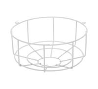 Ceiling Light Protective Cover Iron Dome Guard for Emergency Fixtures | White Baked Finish, Vintage Industrial Style, Retrofit Use for Malls Workshops and Fire Sprinkler Heads