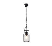 Ceiling Light 'Rozalie' dimmable (Vintage, Antique) in Black Made of Metal for e.g. Hallway (1 Light Source, E27) from Lindby | Pendant Lighting, lamp, Hanging lamp, lamp, Ceiling lamp, Hanging Light