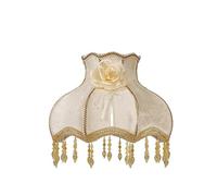 Ceiling Light Shade Lace Lampshade Retro Crystal Bead Tassel Luxury Lamp Shade Table Lamp Floor Lamp Hotel Home Decor Lamps(Color 15)