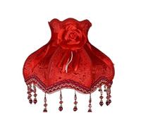 Ceiling Light Shade Lace Lampshade Retro Crystal Bead Tassel Luxury Lamp Shade Table Lamp Floor Lamp Hotel Home Decor Lamps(Color 02)