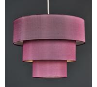 Ceiling Light Shade Modern Cotton 3 Tier Easy Fit Pendant Lampshade Lighting