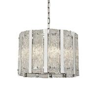 Ceiling Light Silver Alexandra Satin Searchlight 8405-5SS