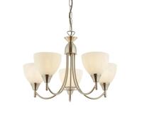 Ceiling Light Silver Alton 5 Satin Chrome Endon 1805-5SC
