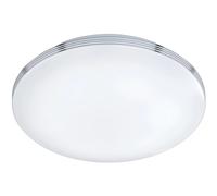 Ceiling Light Silver Apart LED IP44 Chrome 350mm Trio 659411806