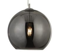 Ceiling Light Silver Balls Chrome Mirror Smoked Glass 350mm Searchlight 1635SM