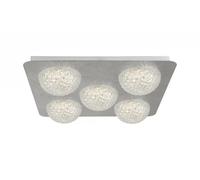 Ceiling Light Silver Celestia 5 LED Leaf Searchlight 32511-5SI
