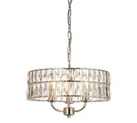 Ceiling Light Silver Clifton 3 Bright Nickel Endon 104466