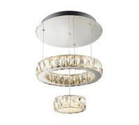 Ceiling Light Silver Clover LED Round Chrome 4000K Cool White Searchlight 2328CC