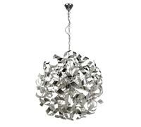 Ceiling Light Silver Curls 6 60cm Pendant Chrome Searchlight 5686-6CC