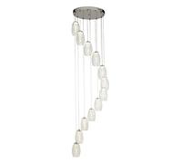 Searchlight 97291-12CL Cyclone 12 LED Light, chrome, clear glass [EEK: G]
