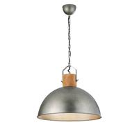 Ceiling Light Silver Delhi Antique Nickel And Natural Wood Trio 303400167