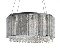 Ceiling Light Silver Elise II 8 Pendant Chrome Searchlight 4048-8CC