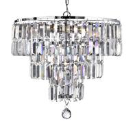 Ceiling Light Silver Empire 5 Chrome Searchlight 1375-5CC