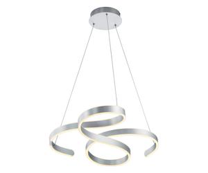 Ceiling Light Silver Francis LED Pendant Brushed Aluminium Trio 371310105