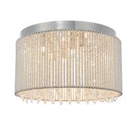 Endon Galina 10 Light Flush Light Chrome Plate & Clear Crystal, G9