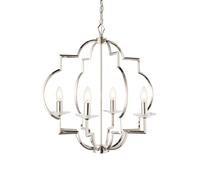 Ceiling Light Silver Garland 4 Polished Nickel Endon 81915