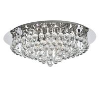 Ceiling Light Silver Hanna 8 Round Semi Flush Chandelier Chrome Lamps Required