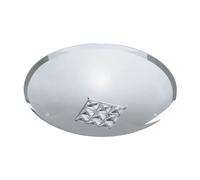 Ceiling Light Silver Horizon Chrome 300mm Searchlight 2198-32