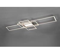 Ceiling Light Silver Irvine LED Matt Nickel Nightlight Remote Trio 620010407