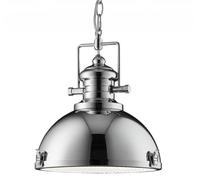 Chrome Industrial Ceiling Pendant Light Fitting Home Lighting Frosted Glass Lens