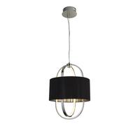 Ceiling Light Silver Madrid LED Chrome Black Searchlight 62802CC