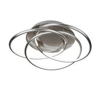 Searchlight Magic LED Flush Light Satin Silver