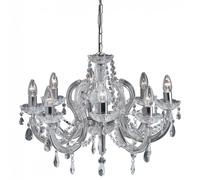 Searchlight 399-8 Marie Therese 8 Light, clear crystal