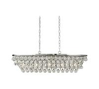 Ceiling Light Silver Michelle 5 Round Drops Chrome Searchlight 9635-5CC