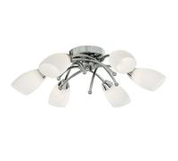 Ceiling Light Silver Opera 6 Chrome Searchlight 8186-6CC