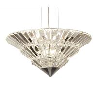 Ceiling Light Silver Savannah 8 Chrome Clear Glass Searchlight 73918-8CC