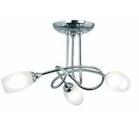 Ceiling Light Silver Tara 3 Chrome Oaks Lighting 5327/3 CH