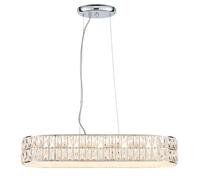 Endon 76514 Verina 5lt Pendant Clear crystal & chrome plate 5 x 5W LED module (DOB) Warm White